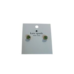 NWT Kate Spade Vibrant Green Stud Earrings